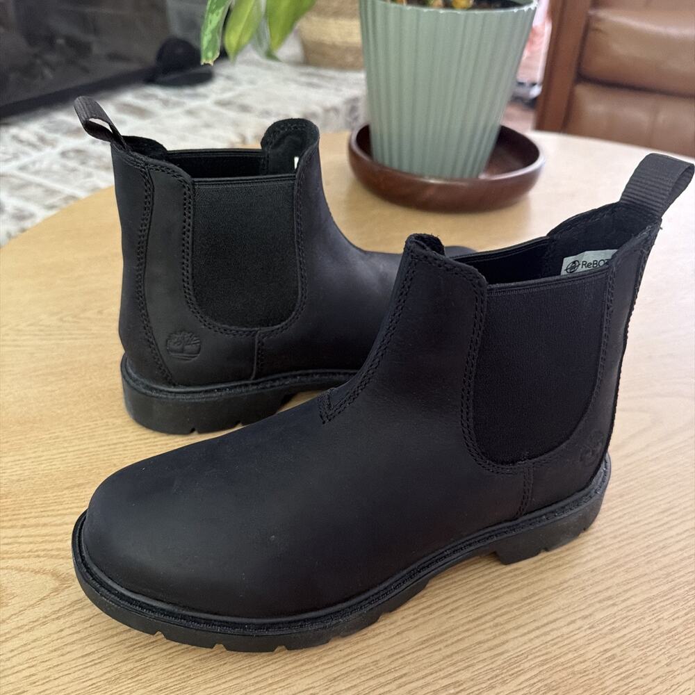 Timberland Linden Woods Chelsea Boot Womens 6.5 Black TB1A425W015